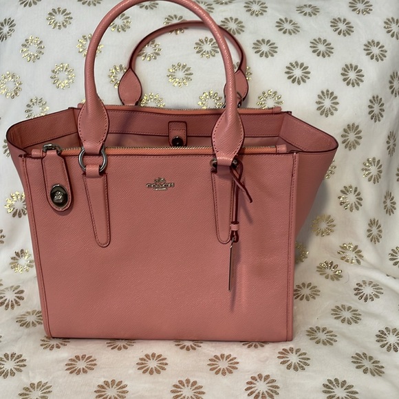 Coach Crosby carryall. Pink. No strap. As new - Picture 2 of 4